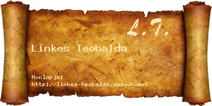 Linkes Teobalda névjegykártya